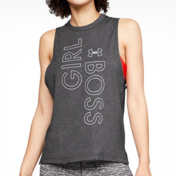 Girl Boss Sports Tank Under Armour Size Small - Picture 1 of 5